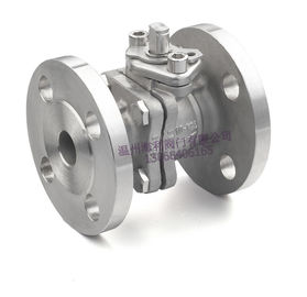 Robinet à tournant sphérique de l'acier inoxydable 2PC, extrémité de bride, support de fixation direct, 150LB/300LB, PN16-40