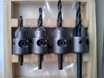 Le carbure de CTT des pièces 4PCS d'outil de bricolage de TC-004V a incliné le peu de foret de fraise pour le perçage en bois