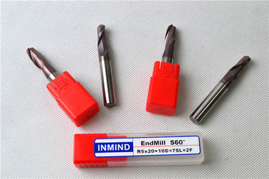Coupeur de haute précision de fraises en bout de carbure de tungstène d'outil de commande numérique par ordinateur de la haute performance HRC60