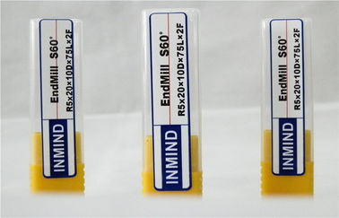 Fraise en bout de nez de boule de commande numérique par ordinateur de 2 cannelures avec du carbure solide Rod pour l'acier/acier inoxydable