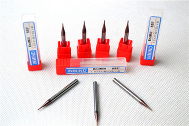 Deux coupeur micro micro de la taille HRC55 de fraises en bout de la cannelure HRC60, 0.3mm à 0.9mm