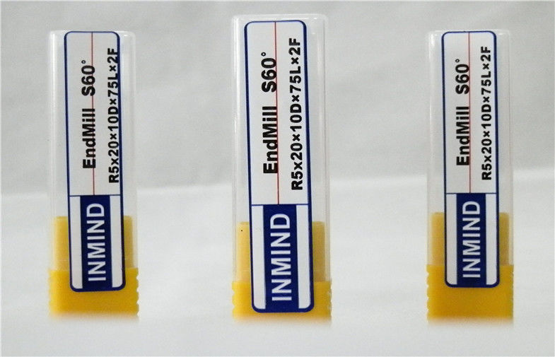 Fraise en bout de nez de boule de commande numérique par ordinateur de 2 cannelures avec du carbure solide Rod pour l'acier/acier inoxydable